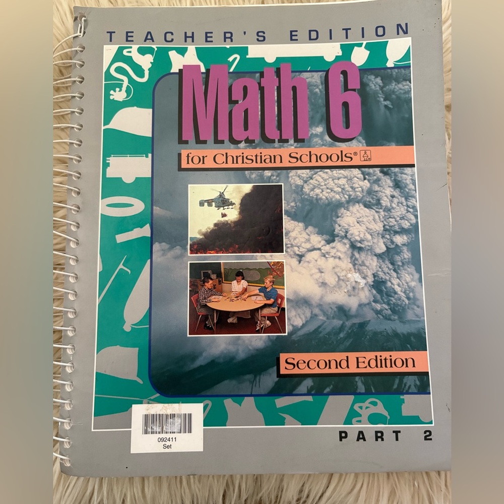 BJU Math 6 Home Teachers Edition Second Edition Homeschool 6th grade Part 2 Book